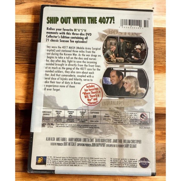 MASH Season 10 DVD 2006 3-Disc Collector’s Edition Complete Series NEW Sealed - Picture 2 of 2